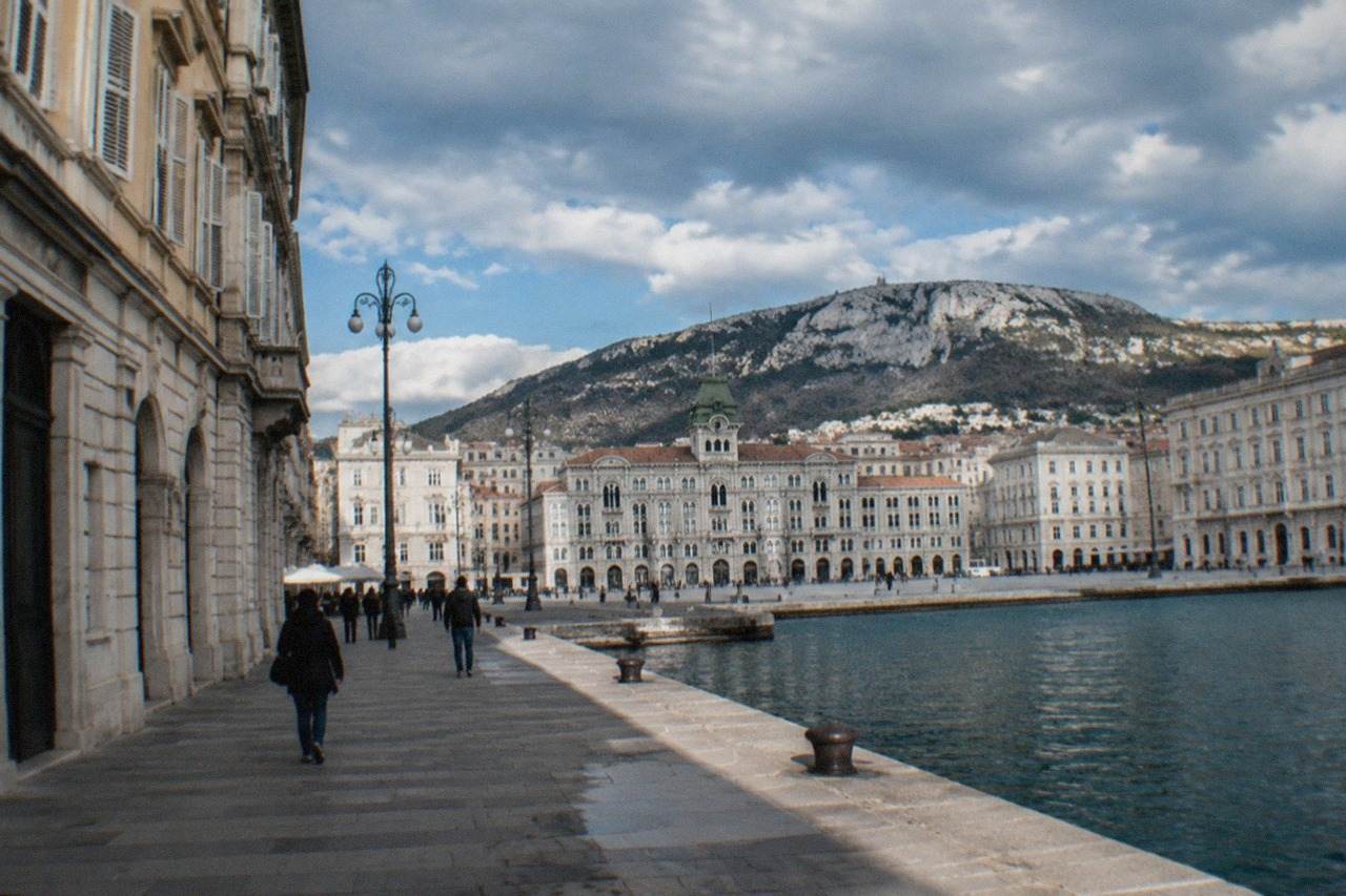 The seafront square of Trieste with grand Habsburg-era buildings facing the Adriatic