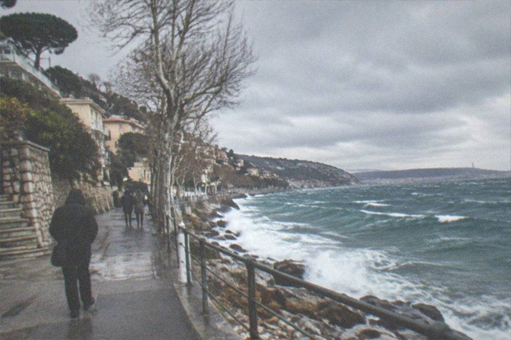 Whitecaps on the Gulf of Trieste off Barcola during a strong bora wind