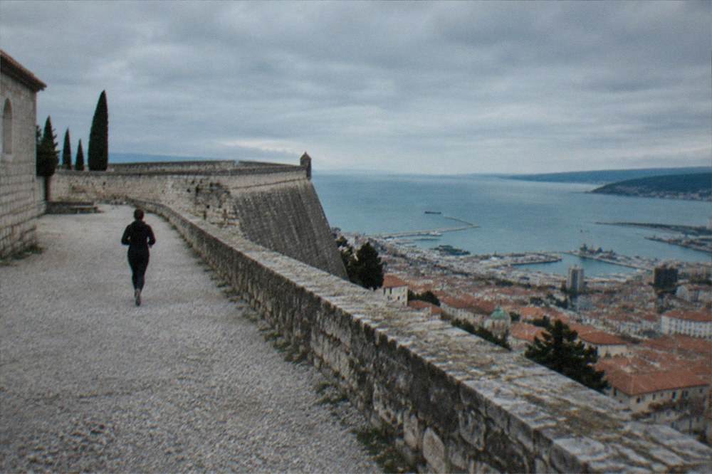 A view over Trieste's rooftops and the gulf from the hill of San Giusto